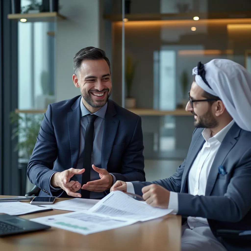 استشارة مع العملاء